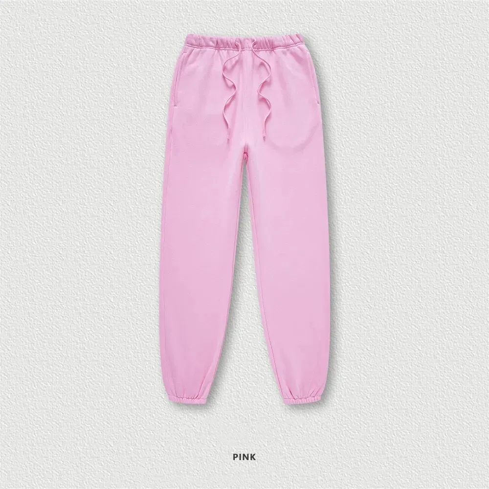 ZODF Retro Loose Solid Warm Fleece Sweatpants